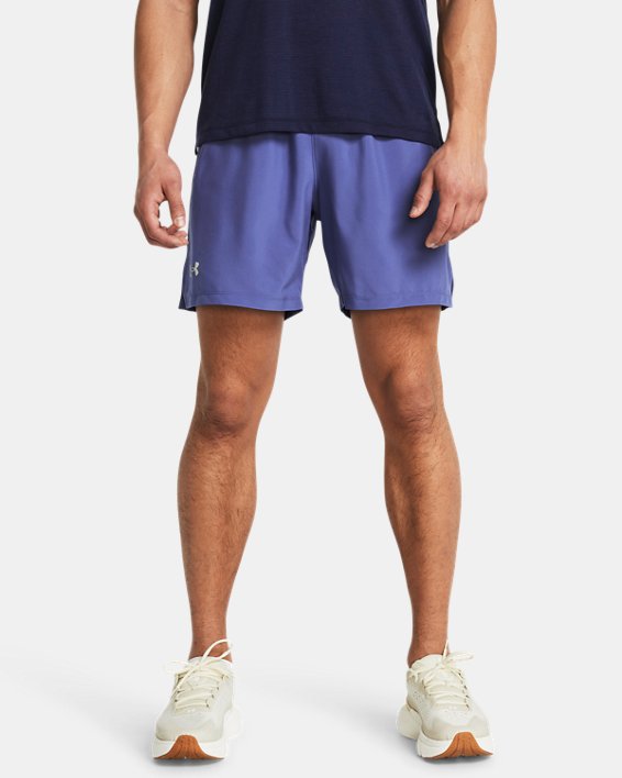 Men's UA Launch Unlined 7" Shorts, Purple, pdpMainDesktop image number 0